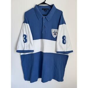 Marithe Francois Girbaud Polo Shirt Embroidered Stripe Vintage